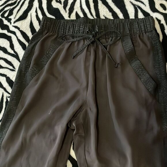 BCBGeneration black cheetah print trouser skinny straight dress pants size xxs - Picture 5 of 10